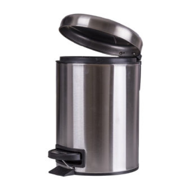TACHO REDONDO C/PEDAL 3L BLANCO GRIS ACERO3L