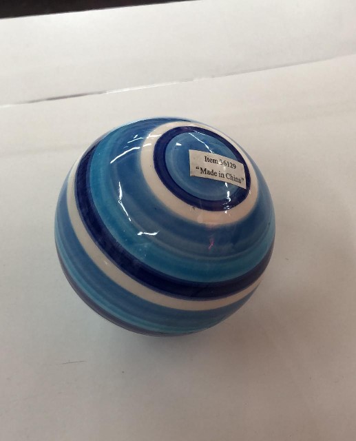 PELOTA CERAMICA VARIOS COLORES 8CM