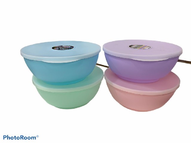 ENSALADERA PLASTICA CON TAPA NEO