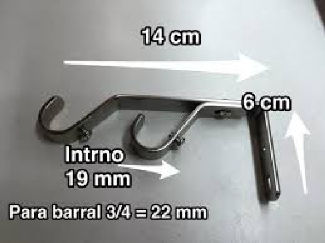 SOPORTE DOBLE BARRAL HIERRO