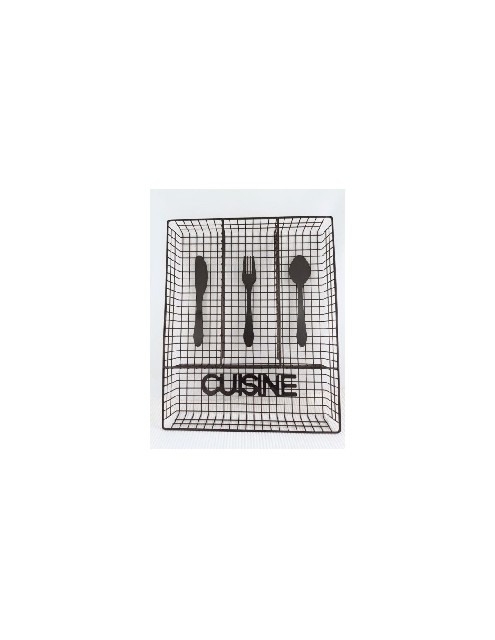 CUBIERTERO CUSINE BLACK 32X26X4 5CM