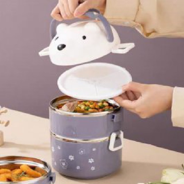 LUNCHERA 1700 ML DOBLE ACERO