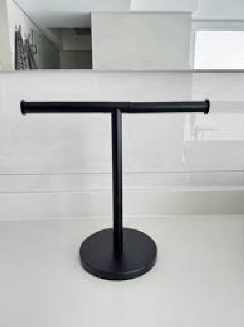 TOALLERO DE MESA BLANCO / NEGRO