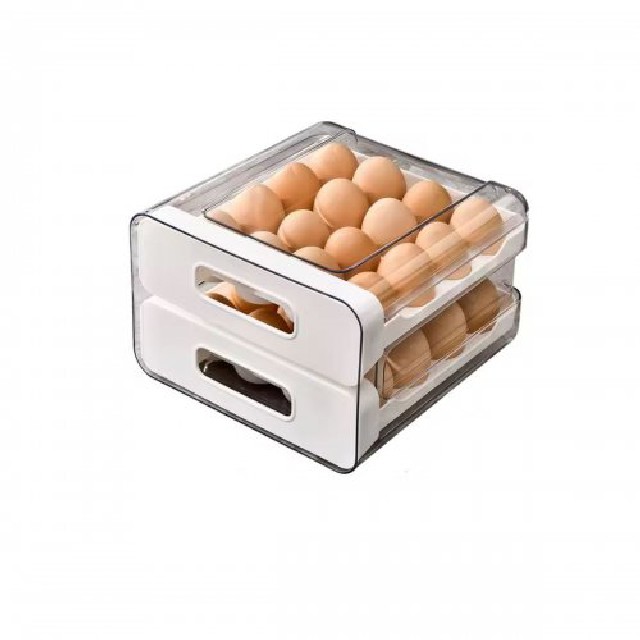 HUEVERA 2 PISOS 32 HUEVOS BLANCO