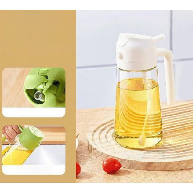 500ML ACEITERA CON ROCIADOR BEIGE